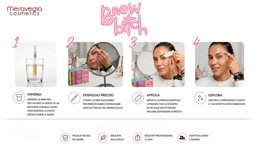 Brow Bitch – Kit Epilazione Sopracciglia e Baffetti di Precisione